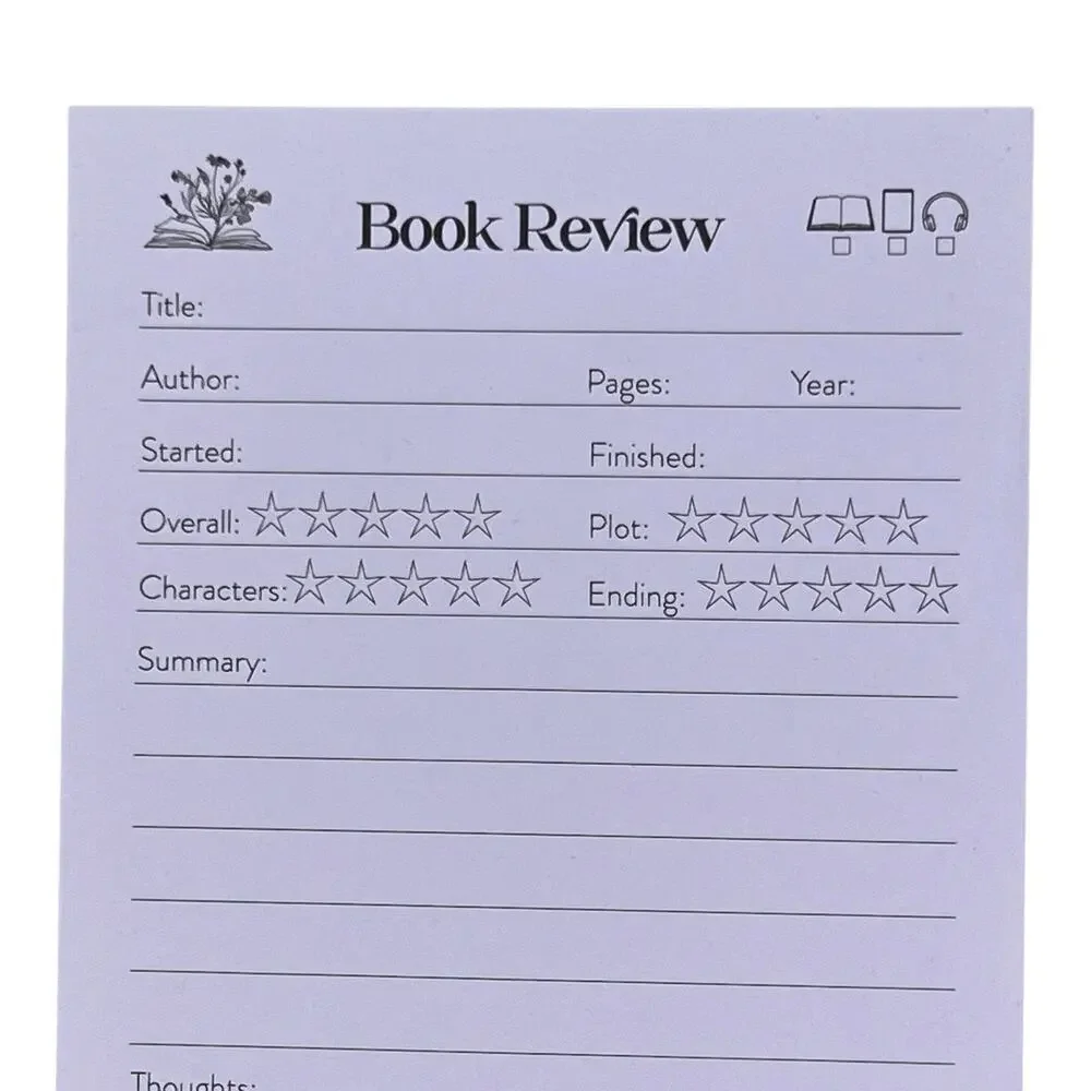 LitJoy Book Review Sticky Notepad - May 2026 To Bee Read Sub Box Exclusive Item